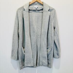 J.Crew Chelsea Cotton Open Cardigan Knit Women's L 100% Cotton Comfy Layer Piece